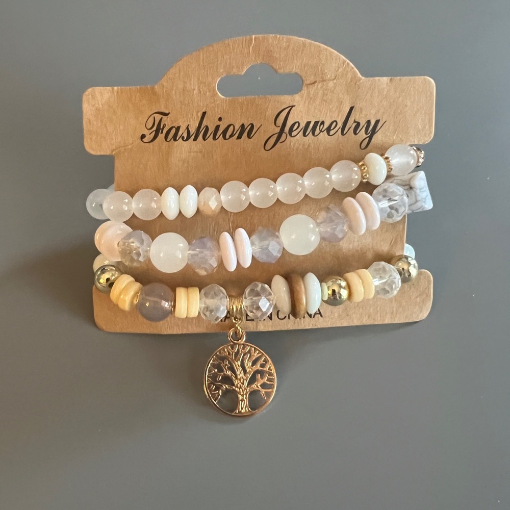 Elegant Multi-Color Beaded Bracelet Set